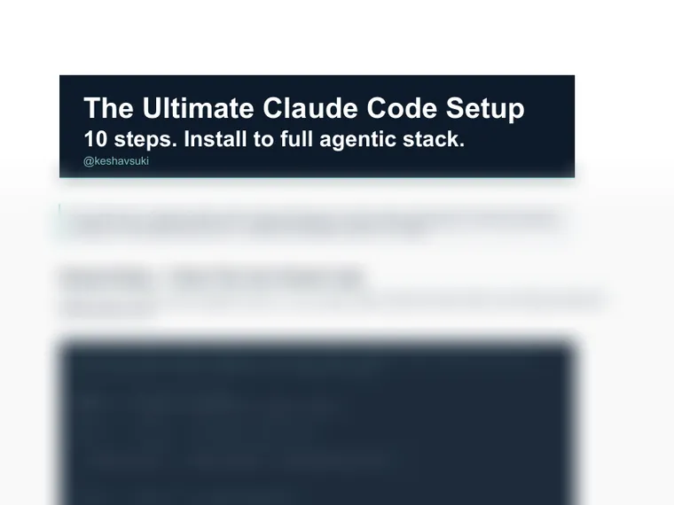 Ultimate Claude Code Setup Guide